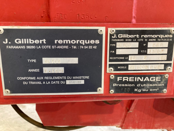 Gilibert RE 1002 BME - Benne Argicole – Image 4
